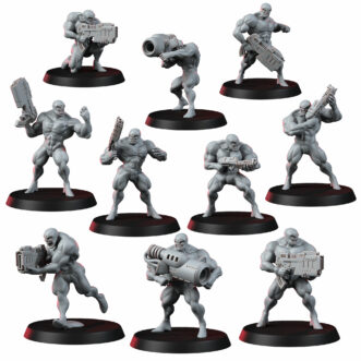 EARTH DEFENSE ALIEN BRUTE SOLDIERS