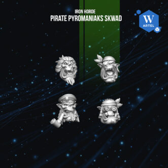 IRON HORDE PIRATE HEADS SET