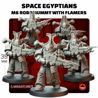 SPACE EGYPTIANS M6 ROBOMUMMY WITH FLAMERS