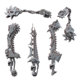 DARK CHAOS CHAINSAW SWORD WEAPONS PACK (5U) (LEFT)
