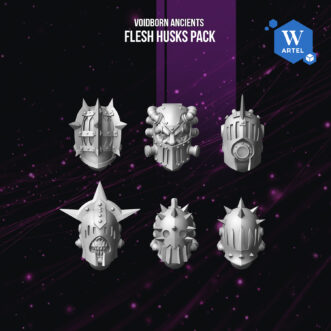 VOIDBORN ANCIENTS FLESH HUSKS PACK HEAD SET V1