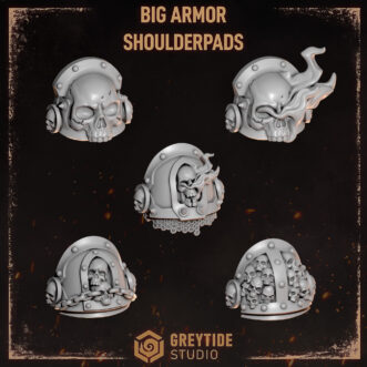CURSED COMPANY BIG ARMOR SHOULDERPADS