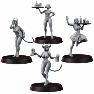 BARMAIDS SET (HUMAN AND ELF AND TIEFLINGS) (PIN-UP)
