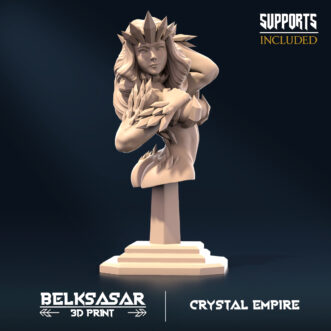 CRYSTAL EMPIRE CRYSTAL MAIDEN BUST