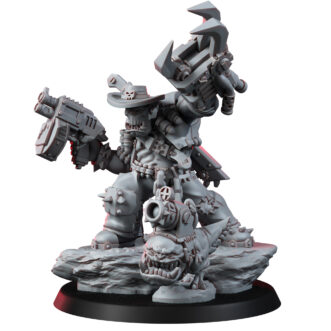 WILD WEST ORKZ WARBOZZ WITH ANGRY FANG AND PET
