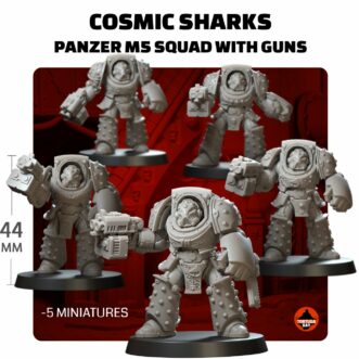 COSMIC SHARKS PANZER M5 SQUAD WITH GUNS
