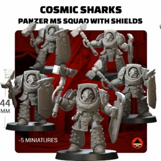 COSMIC SHARKS PANZER M5 SQUAD WITH SHIELDS