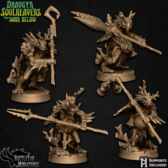 DRAUGYR SOULREAVERS PELAGIC DEEP ONES WITH GREATWEAPONS (8U)