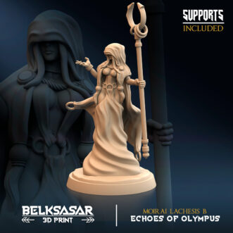 ECHOES OF OLYMPUS OLYMPIAN MOIRAI LACHESIS (PIN-UP)