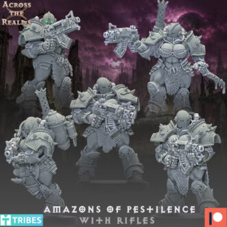 AMAZONS OF PESTILENCE WITH RIFLES