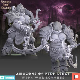 AMAZONS OF PESTILENCE WITH WAR SCYTHES