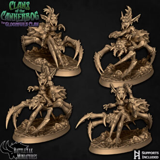 CLANS OF THE CANKERBOG GLOOMCRAWLER SPIDER RIDER PACK