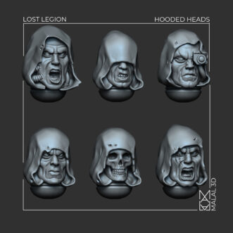 LOST LEGION HOODED HEADS