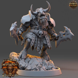 THE IRONMANE MINOTAURS OF EMBERHOLD KHARNUS FIREHORN
