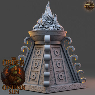 THE ORDER OF THE OBSIDIAN SUN BURNING SACRIFICIAL PYRE
