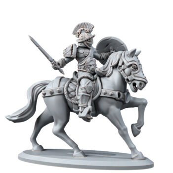 HUMANS - ARENA MOUNTED FIGHTER WITH SHIELD