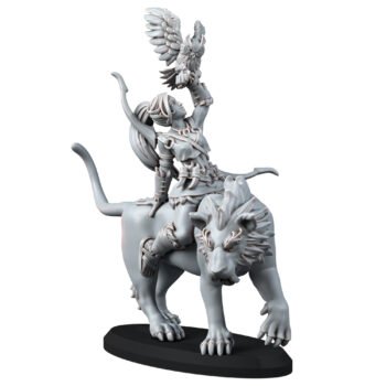 HUMANS – MOUNTED AMAZON WITH BIRD