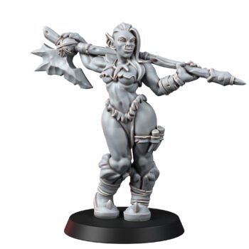 ORCS - FEMALE ORC WITH BATTLE AXE (PIN-UP)