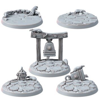 RATMEN - NEZUMI CLANS 40MM BASES (5U)