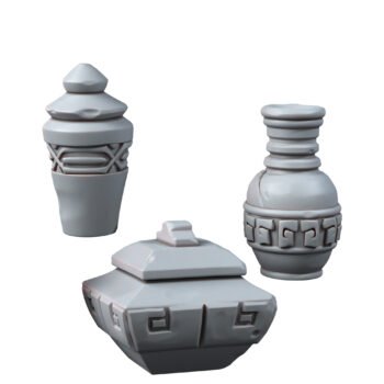 DECORATIONS - AZTEC POTS (3U)