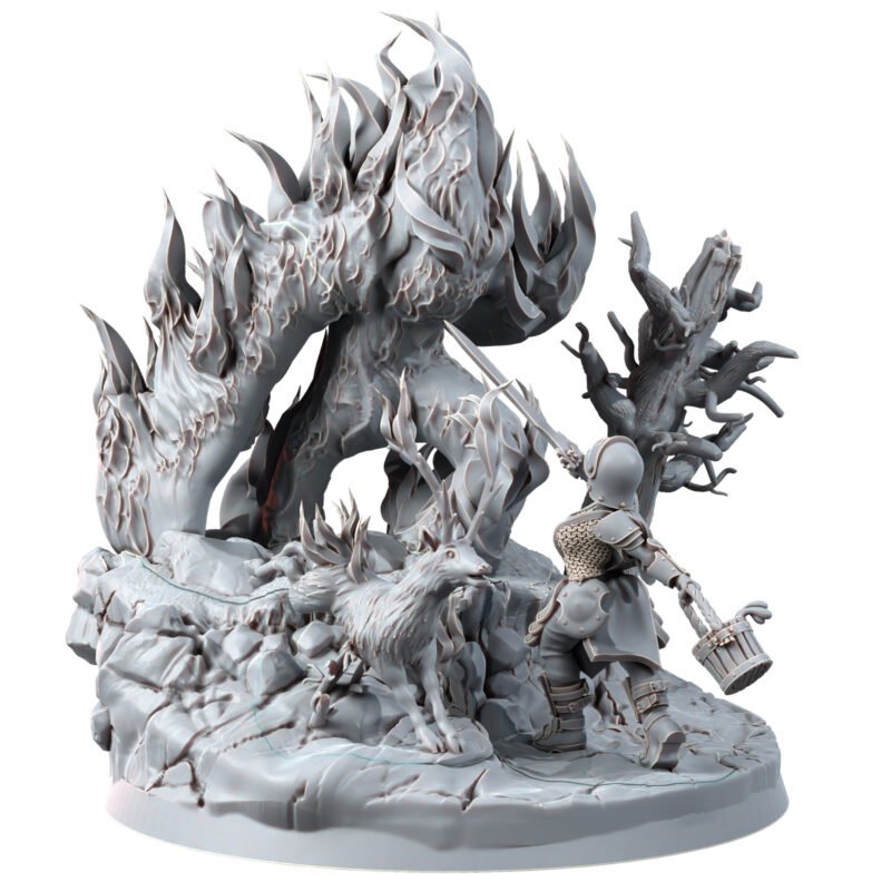 BEASTS - FIRE ELEMENTAL DIORAMA