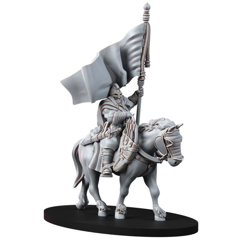MEDIEVAL WARRIORS - BURLY SAXON STANDARD BEARER MOUNTED