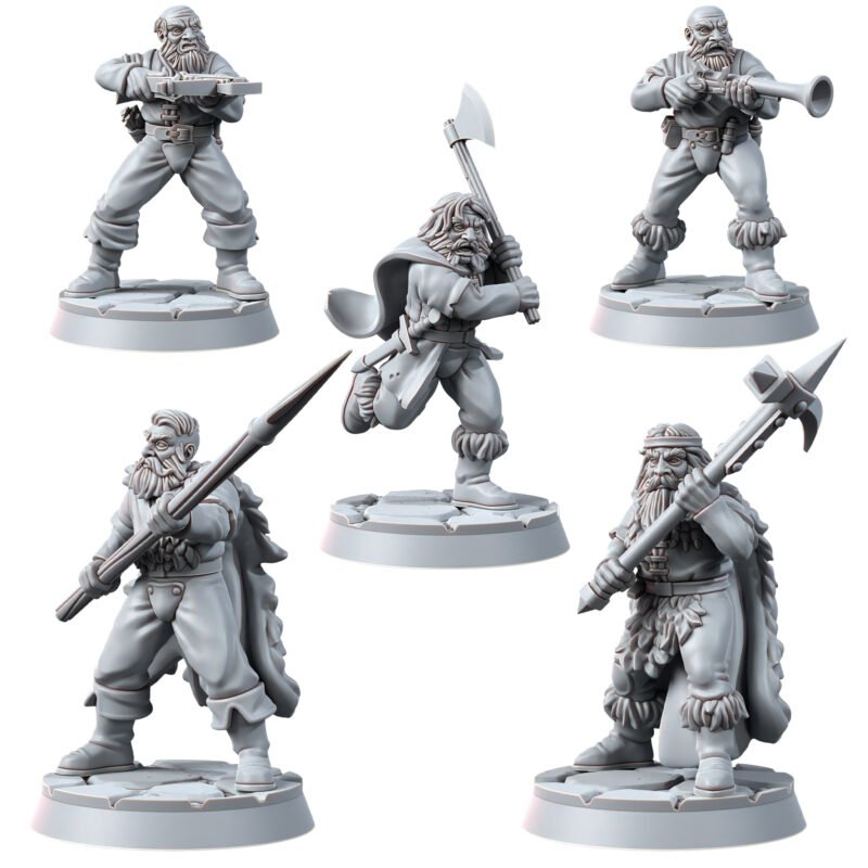 HUMANS - MOUNTAIN WARRIORS (5U)
