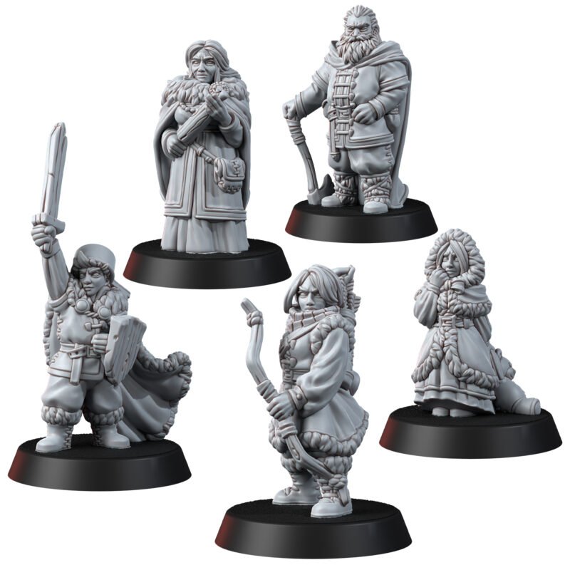 HUMANS - WINTER CHARACTERS (5U)
