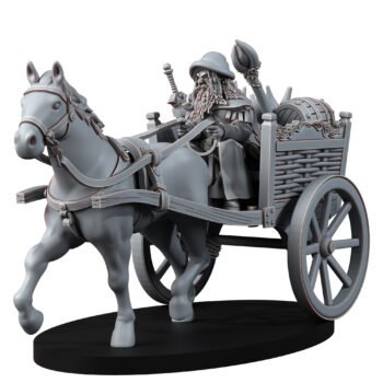 HUMANS - GREY SANTA ON CARRIAGE