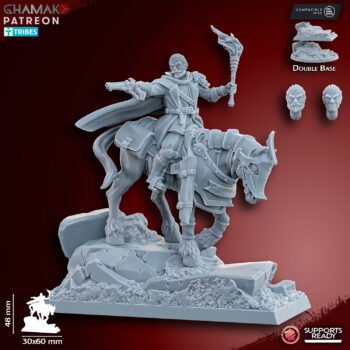HUMANS - MALE WITCH HUNTER ON HORSE