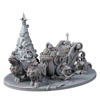 DWARFS - SLEEPING SANTA CLAUS AND HIS LITTLE HELPERS