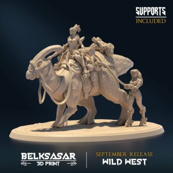 WILD WEST - BOUNTY HUNTER WITH PARASAUROLOPHUS